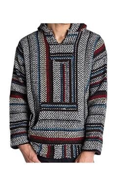 Baja Joe Pullover Mexican Baja Hoodie Size L